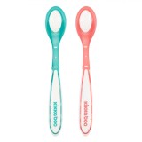 Set Linguri, Kikka Boo, Detector Temperatură, 2 Bucăți, Culoare Roz și Turcoaz