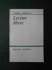 GABRIEL DIMISIANU - LECTURI LIBERE foto