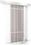 Usa glisanta Boss &reg; model Event alb, 60x215 cm, sticla bronz 8 mm, culisanta in ambele directii