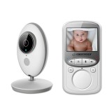 Monitor video copii, ecran LCD 2.4&amp;quot;, comunicare bidirectionala, vedere nocturna automata, 8 cantece de leagan, 67 x 105 x 67 mm, Plastic, Alb