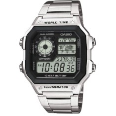Casio Ceas b?rb?tesc Digital World Time WR100M AE-1200WHD-1AVDF