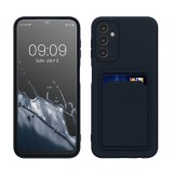 Husa Kwmobile pentru Samsung Galaxy A14 5G, Albastru inchis, Silicon, KWM0000191A002C, Carcasa