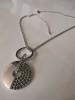 Colier inox placat aur alb 18k, lantisor cu pandantiv - Bijuterie fashion, Martisor