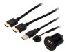 Adaptor Auto HDMI 12VDC 5V/1A 2m cu USB