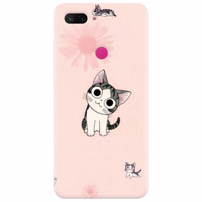 Husa silicon pentru Xiaomi Mi 8 Lite, Cute Cat 101 foto