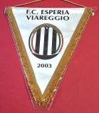 Fanion fotbal - FC ESPERIA VIAREGGIO (Italia) - folie de protectie si dimensiuni mari 36X26 cm