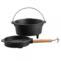 Ceaun din fonta pura 2in1 4l 24x14cm Cooking by Heinner HR-ZVC-TC4 CNN50593 foto