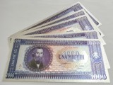 1.000 Lei 1950-Lot 5 bucăți-Nicolae Bălcescu-Silver Edition-bancnote ornamentale / suveniruri / educaționale placate argint 999&permil;