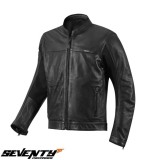 Geaca (jacheta) barbati pentru scuter - motocicleta piele Urban Seventy vara model SD-JL4 Legend Classic culoare: negru Negru L