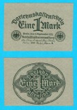 Germania (p#61) 1 Mark 1922 aUNC+ 'Darlehnskassenschein'; (ROG CITITI DETALIILE!)