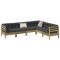 Gossi set canapele de gradina cu perne, 6 piese, lemn de pin tratat