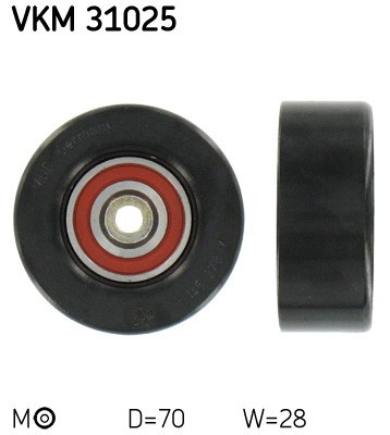 SKF VKM 31025 rola intinzator,curea transmisie foto