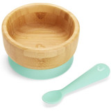 Munchkin Bambou Suction Bowl &amp; Spoon serviciu de masă pentru copii 6 m+ 1 buc