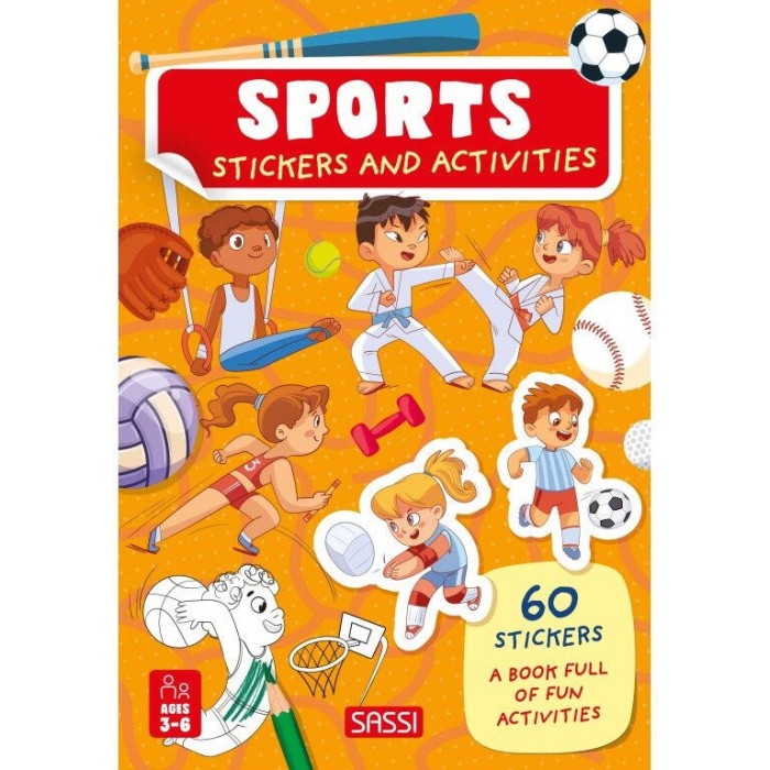 Carte de activitati cu abtibilduri - Ora de sport