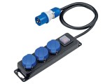 Prelungitor alimentare AS SCHWABE 3 prize 1,5m 3G1,5mm&sup2; negru cod 38618