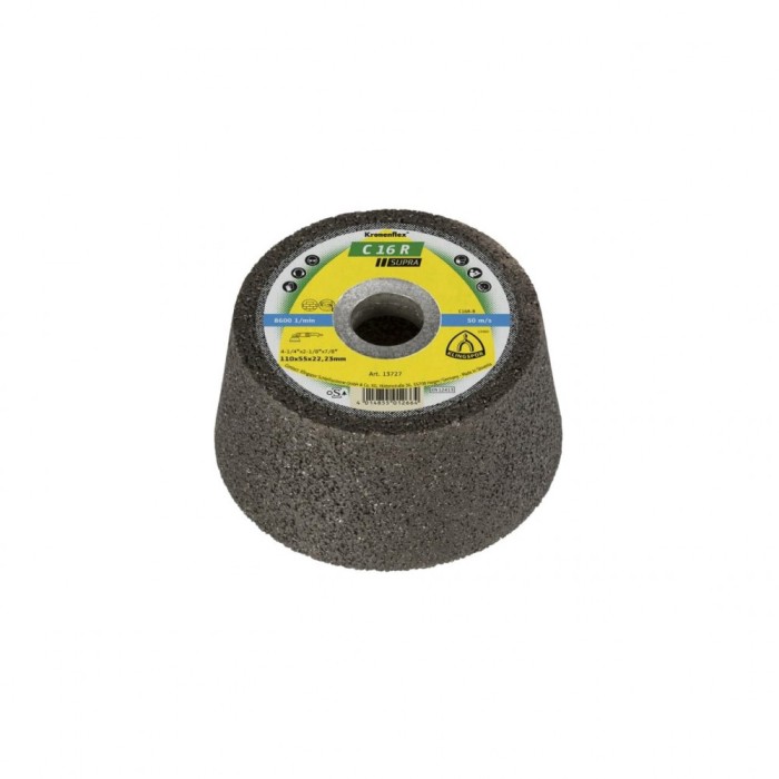C 16 R Disc polizare tip oala, 110 x 55 x 22,23 mm cu centru depresat, Klingspor 13727