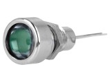 Lampă de Control LED Verde &Oslash;8,2mm IP67 PCB Alamă