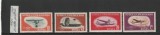 ROMANIA 1953 LP 347 AVIATIA SPORTIVA SERIE MNH NESTAMPILATA, Nestampilat