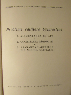 PROBLEME EDILITARE BUCURESTENE-FLORIAN GEORGESCU foto