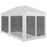 Cort de petrecere cu 6 pereti din plasa, 6 x 3 m GartenMobel Dekor, vidaXL