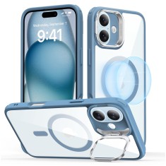 Husa iPhone 16 ESR Classic Hybrid HaloLock Kickstand, bleu foto