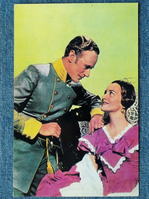 565 - Olivia de Haviland si Leslie Howard actori film Pe aripile vantului actor foto