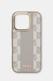 Dkny carcasă de telefon iPhone 16 Pro culoarea gri, DKHMP16LPCPVSLE