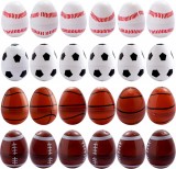 Set de 24 oua de Paste JOYIN, plastic, multicolor, 6 x 4 cm