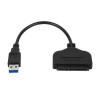 Cablu adaptor USB 3.0- SATA, Negru, General