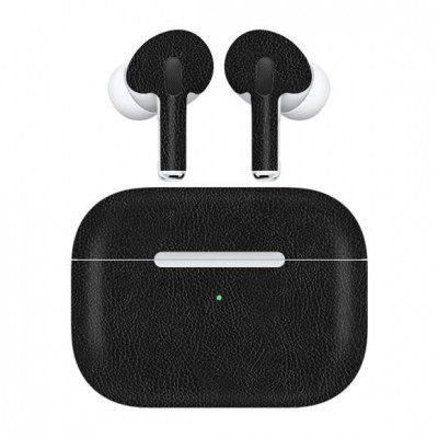 Folie Skin Apple AirPods Pro (2019) - ApcGsm Wraps Leather Black foto