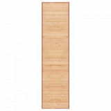 Covor din bambus, maro, 80 x 300 cm, Asimetric, Alte materiale, Mocheta, vidaXL