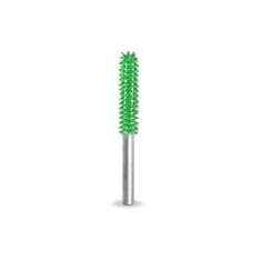 Biax sculptura lemn SABURR - Cap cilindric rotund 3,2 mm, tija 3,2mm, Granulatie Saburr ASPRA - VERDE