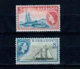 Barbados 1953/1957 - Uzuale Mi.No.207,209 neuzate