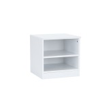Cumpara ieftin Noptieră Miami deschisă 40x40 cm alb-alb