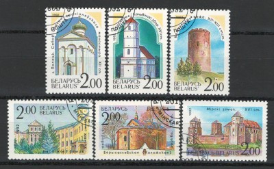Belarus 1992 Mi 8/13 stampilat - Monumente (I) foto
