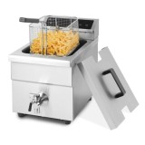 Friteuza Electrica Profesionala cu Inductie Kitchen Line, 8 lt, corp inox, 3500W, Functie Boost Pentru Incalzire Rapida