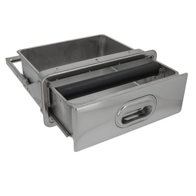 Knockbox profesional din inox- incastrabil in mobilier foto
