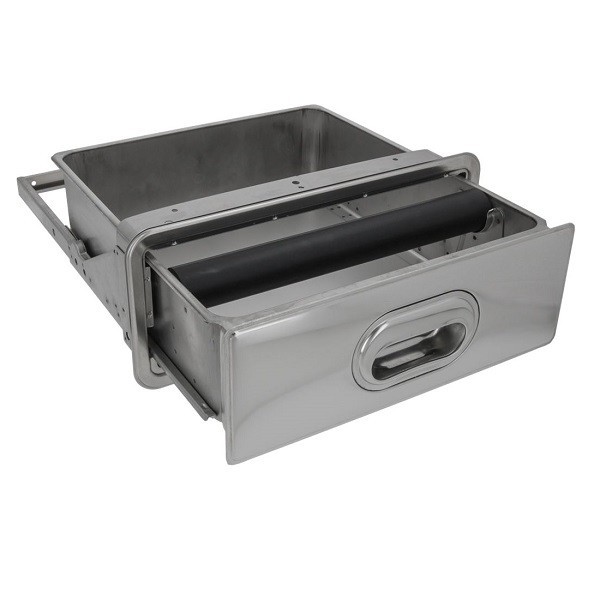 Knockbox profesional din inox- incastrabil in mobilier