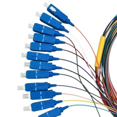 Fiber Pigtail LSZH SC UPC Single Mode 0.9mm 1.5m, IL , 0.2dB, RL , 50dB, set 12 buc