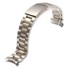 Bratara Ceas Bicolora Argintiu / Auriu capete curbate 18mm 20mm 22mm 24mm WZ799, Time Veranda
