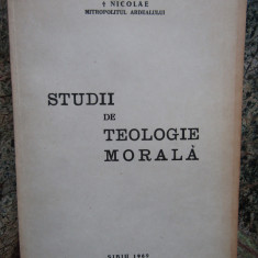 MITROPOLIT NICOLAE MLADIN, STUDII DE TEOLOGIE MORALA CU DEDICATIE SI AUTOGRAF