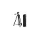 Trepied telescopic cu husa Divers-Shop, 52-137 cm, compact, cap rotativ reglabil 360&deg;, Negru