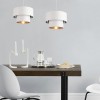 Lustra suspendata Lopar 30 cm alb/argintiu, design modern