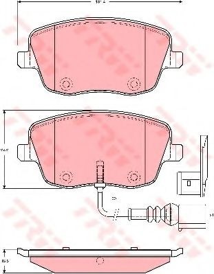 Set placute frana,frana disc SKODA FABIA II Combi (2007 - 2014) TRW GDB1472