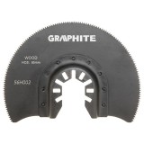 Disc semirotund pentru lemn HCS 85mm GRAPHITE 56H002 HardWork ToolsRange