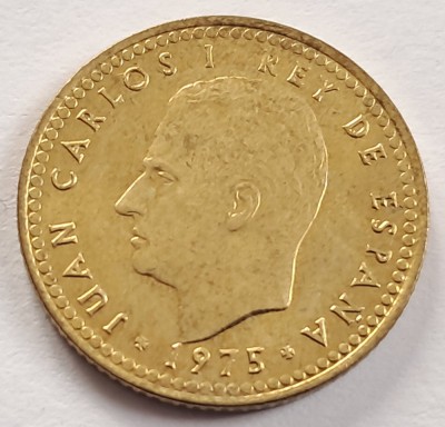 Spania, 1 Pesetas 1975, Juan Carlos I foto