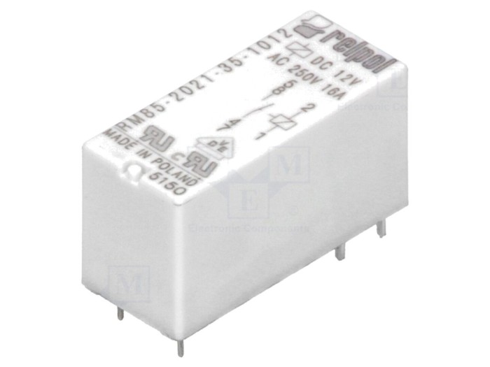 Releu electromagnetic 12VDC 16A PCB