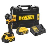 Masina insurubat de impact 2x18V XR fara perii de 1/2&quot; cu stift de fixare si nicovala DeWALT DCF922P2T-QW HardWork ToolsRange