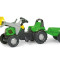 Tractor Cu Pedale Si Remorca Copii ROLLY TOYS 023196 Verde