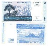 Madagascar 100 Ariary (500 Francs) 2004 UNC Bancnota Afrika